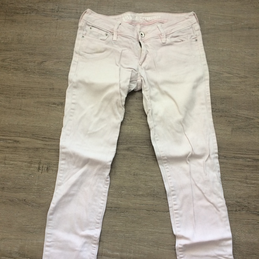 Pink super skinny jeans